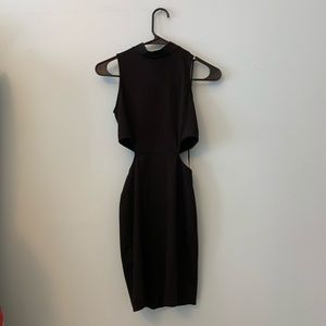 Black formfitting dress